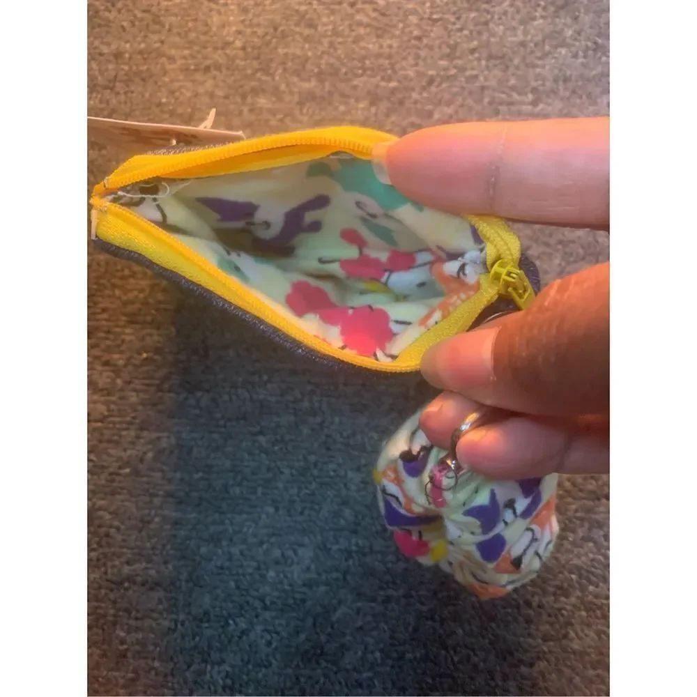 Scrunchie Keychain With Denim Pouch - Picture 4 of 7